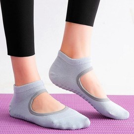 Pilates Non-Slip Yoga & Dance Socks (2-Pair Set) Dance Socks Black 2-Pair Set