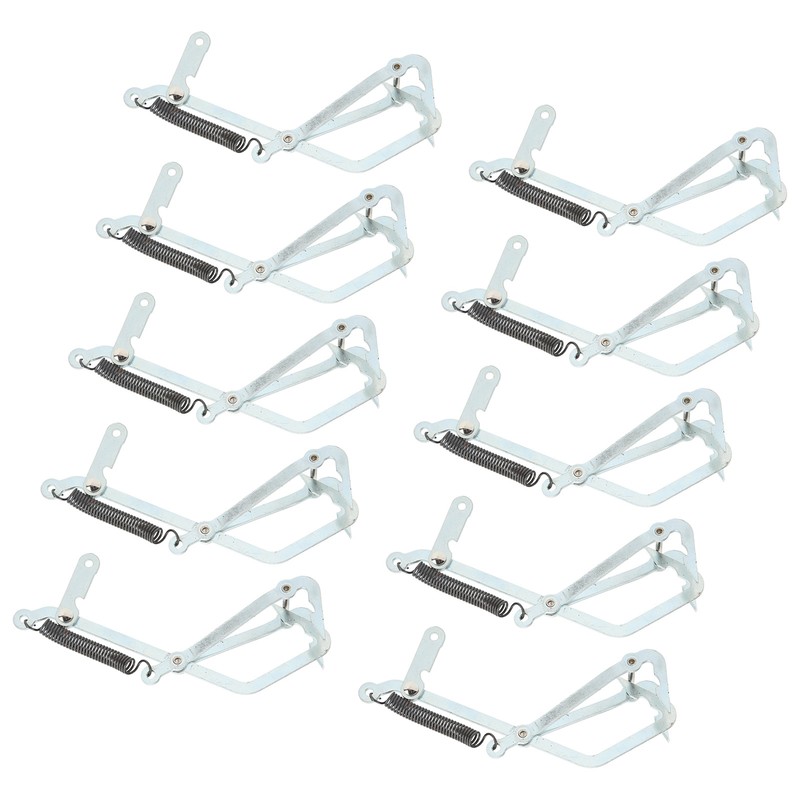 10pcs Stainless Steel Crab Grabber Rustproof Seafood Grabber with Spring