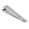 10pcs Fish Bone Tweezers Stainless Steel Flat Tip Hair Tweezers