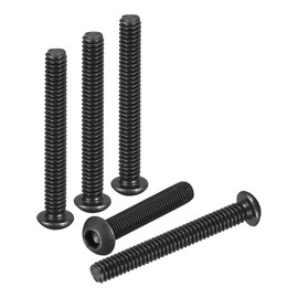 DTGN 1/4"-20x2 Button Head Socket Cap Screws - 28Pack - Good for Road Bicycle, Mountain Bike, Auto, Motorcycle - 304 Stainless Steel Black Oxide - Hex Drive Fasteners