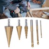 Step Drill Bits Serrated Spiral Bits High Speed Steel Woodworking