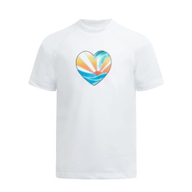 Kanu Surf Karlie - Playera de natación con protección Solar UPF 50+ para niña, Sunrise White, 10
