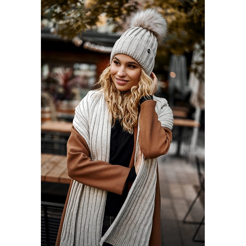 ELIMELI Cashmere Hat, Women's Winter Warm Knitted Hat, Wool Hat