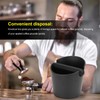 Coffee Knock Box Silicone Coffee Ground Dump Bin Container with