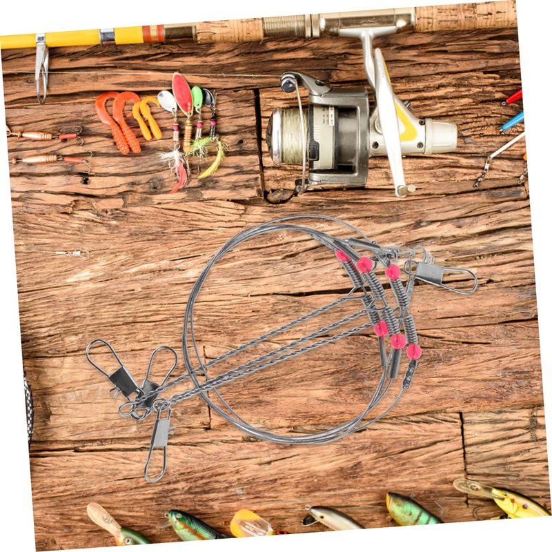 WOONEKY 5pcs Saltwater Fishing Leader Rigs High Strength Wire with