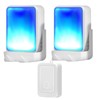 Loud Flash Doorbell with 7 Colors of Bright Light and