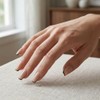 Advanced purple gradient style,Short almond-shaped nails,12 sizes - 24 nail