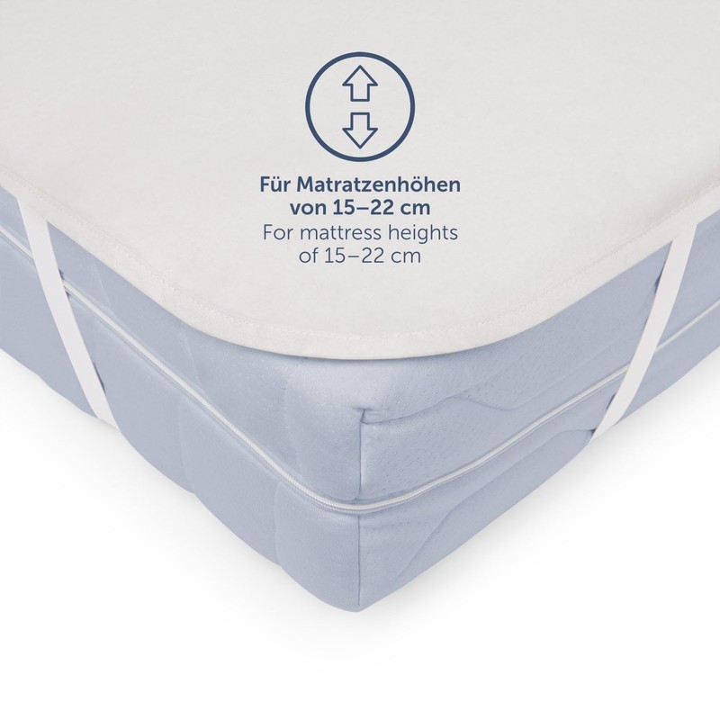 Blumtal® Premium Molton Mattress Protector, Set of 2, 100% Cotton,
