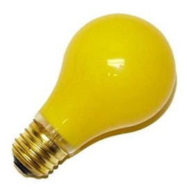 Satco 60 watts A19 A-Line Incandescent Bulb E26 (Medium) Yellow 2 pk