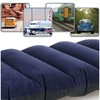 com-four® 2 x Inflatable Cushion - Comfortable Travel Pillow for
