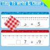 15 PCS Number Line Dry Erase Boards, Double Sided Writable