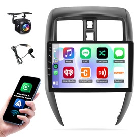 4+64G Android 14 Car Stereo Radio Upgrade for Nissan Versa Sedan 2015 2016 2017 2018 2019, 10.1" IPS Touchscreen Car Radio with Wireless CarPlay Android Auto GPS Navigation WiFi Bluetooth SWC Camera