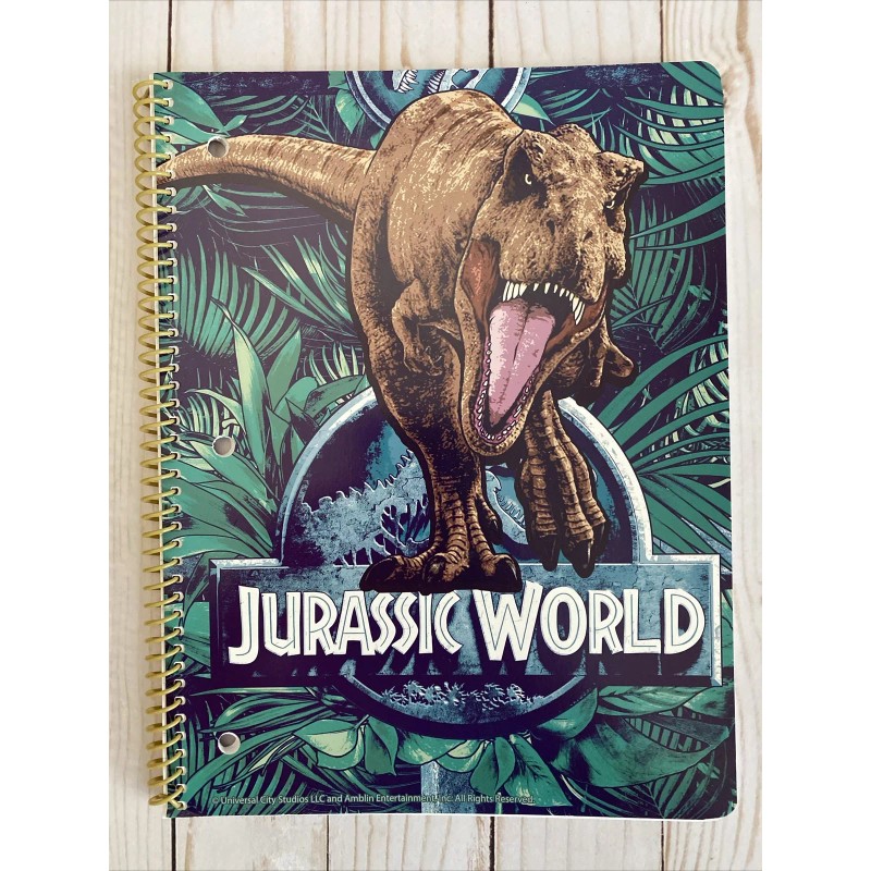 Universal Studios Jurassic Park World 2 Folders + Spiral Notebook