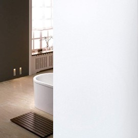 Niviy Frosted Glass Window Film 24 x 118 Inch Bathroom Window Privacy Film Static Cling Window Covering for Office Living Room,White