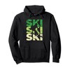 Retro Cross-Country Skiing Ski Skier Winter Sports Mountains Pullover Hoodie