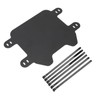 Motorcycle Front Number Plate Matte Black, Easy to Install License