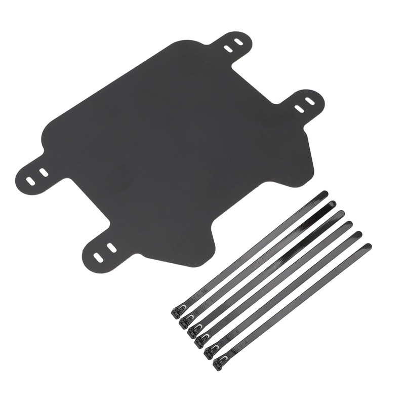 Motorcycle Front Number Plate Matte Black, Easy to Install License
