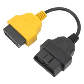 Akozon Gelber CAN-Adapter, OBD2-Diagnosewerkzeug-Anschluss, Adapter, Kabelanschluss, Scan-Tool-Adapter, Ersatz für ECU-Scanner