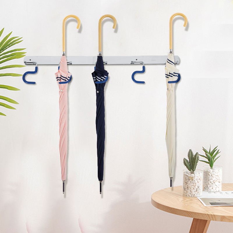 Hooks Stainless Steel Coat Hat Holder Clothes Rack Hook Wall