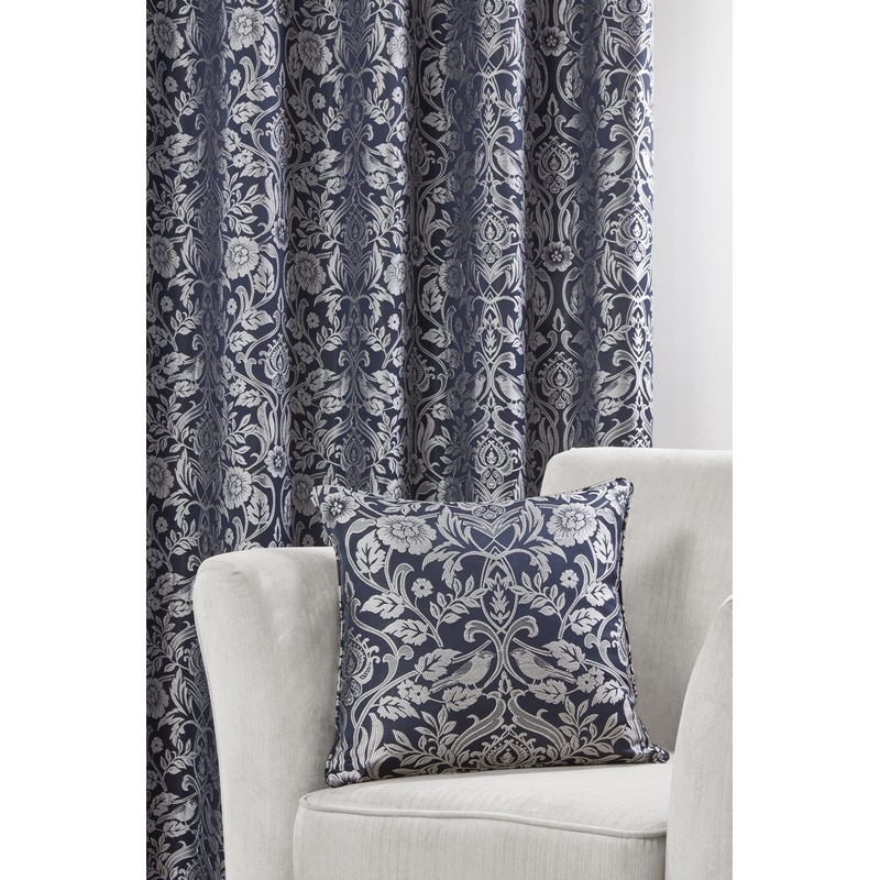 Emma Barclay Eden - Jacquard Cushion Cover in Navy -