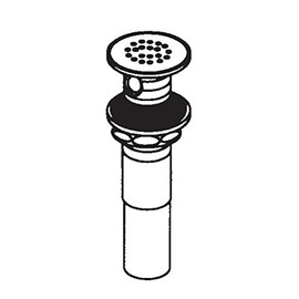 Moen 14750 Commercial 1-1/4-Inch Grid Strainer, Chrome