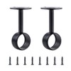INCREWAY 2 Pcs Black Stainless Steel 32mm Inner Diameter Ceiling
