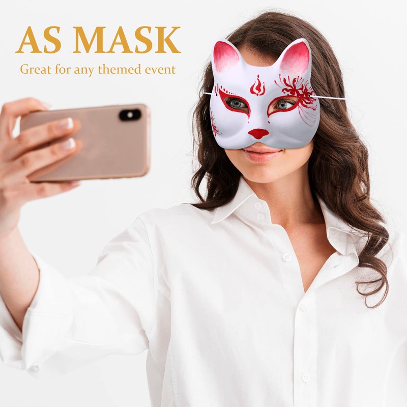 Aoriher 50 Pcs Paper Mache Masks Bulk DIY Blank Mardi