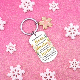 UYBEPU Boss Lady Gifts for Women Keychain Best Bosses Gifts for Women Birthday Boss Day Gift for Female Bosses Appreciation White Elephant Christmas Gift Ideas