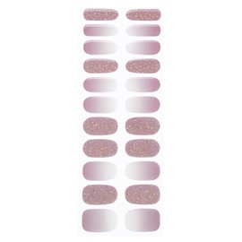 HAIIDOAK Gel Nail Strips (Lavender Purple), 22 Nail Wraps, Long Lasting Self-Curing Gel Nail Stickers, Easy Application, Includes 2 Prep Pads, Nail File and Cuticle Stick Tool for Nails