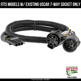 Curt For 16-24 Ram 2500 4 Pin Trailer Wiring Plug Fit w/ USCAR Plug Curt 4 Prong Wire