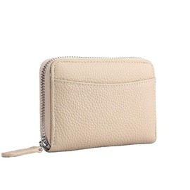 SPRING SEAON Mini Wallet, Bifold Wallet, Small, Folding Wallet, Men's, Women's, Skimming, Coin Purse, Lightweight, Compact, Mother's Day Gift, beige