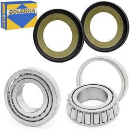 GOLKNHA Neck Steering Stem Post Bearing & Race Kit Compatible with Sportster 883 1200 XL883 XL1200 Dyna V-Rod OEM# 48300-60 48315-60