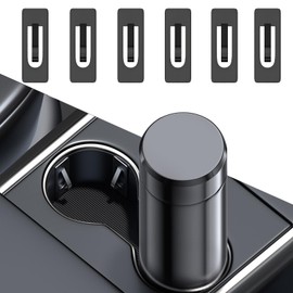 6PCS Car Cup Holder Position Limiter with Self Adhesive, Anti Shake Car Coasters Bottle Stabilizer, Car Cup Holder Insert Universal Car Accessories Interior for Car SUV