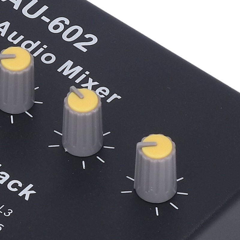 6 Channel Compact Audio Mixer Mono Stereo Switching 6 in
