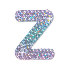 StickerBeans® Sparkly Rhinestone Alphabet Letter Sticker Z - Unique Design 2” x 2” Cut-to-Shape Adhesive - Personalization, Collecting, Gifting, Scrapbooking, Decorating Laptops, Journals, Planners