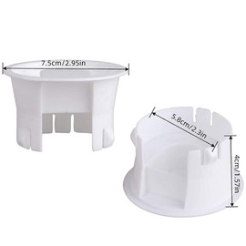 2Pcs Glass Water Pitcher Lids Food Grade Plastic Anti-Dust Splash Resistant Stoppers Covers for Beverage Carafe Water Jug Glass Bistro Pitcher