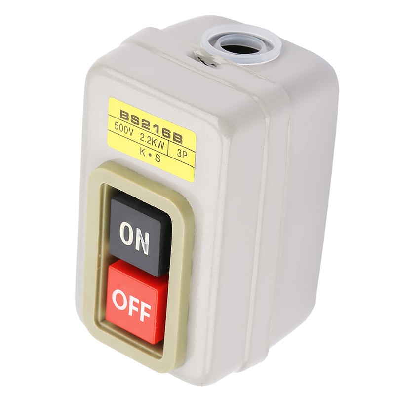 Chazcool BS216B Interruptor de Encendido/Apagado del Motor, Botón de Encendido/Apagado