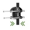 Squirrel Baffle Accessory for Bird Feeder Pole, Pole Mounted Buckle