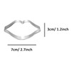 ZDYWY Lips Kiss Shaped Cookie Cutters