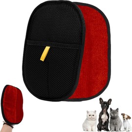 2PCS Pet Hair Remover Glove – Upgraded Electrostatic Pet Hair Removal Tool, Double-Sided Dog & Cat Hair Remover Gloves for Grooming, Deshedding & Cleaning Furniture, Carpet, Car & Clothes