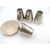 5pcs Silver Quality Metal Round Cord end Toggles Clothing Draw