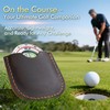 Titanium Steel Golf Green Reader with Genuine Leather Case -