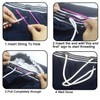8 Pieces Drawstring Cords Replacement Drawstrings with Easy Threaders for