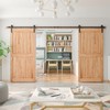 SMARTSTANDARD 13ft Heavy Duty Sturdy Double Sliding Barn Door Hardware