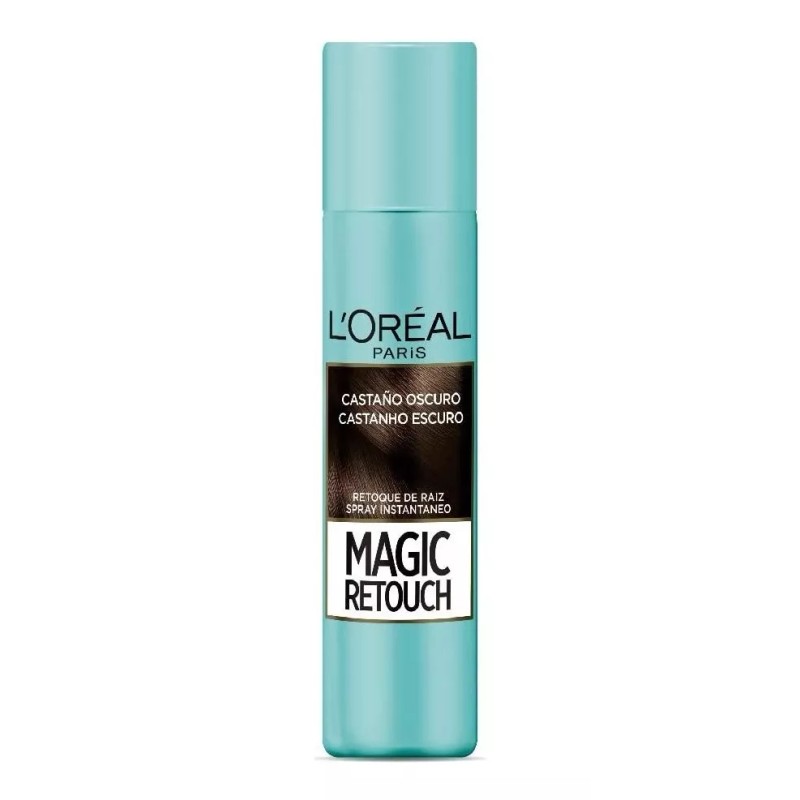 Retocador Loreal Paris Tinte Retocador Temporal Raíces Canas Castaño Oscuro
