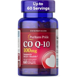 Puritan's Pride | Co Q-10 100 mg | 60 Cápsulas Softgel de Liberación Rápida