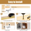 Shelves for Cupboards, 30 Pieces Shelf Brackets, 5 mm Shelf