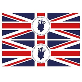 Handmade By Stukk King Charles III Coronation Banners Royal Crown Long Live Union Jack Party Decor