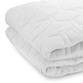 The Grand Cot Mattress Pad Cover, Fitted Deep Pockets, Hypoallergenic (Cot Sheet 33x75)