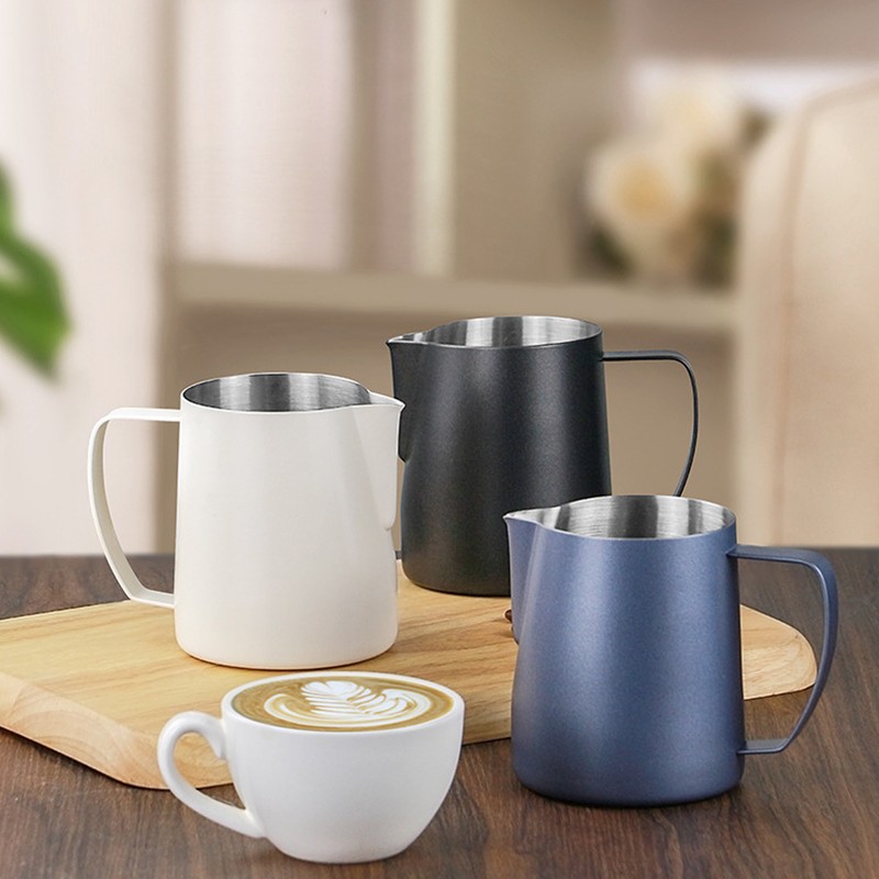 Coffee Milk Frothing Cup Stainless Steel Jug Steaming Pitcher 700ml